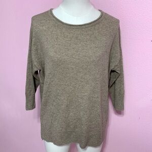 Joie Cozy Wool/Cashmere Tan Sweater Top S